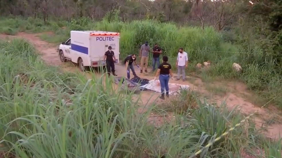Local onde o corpo da empresária foi encontrado — Foto: TV Centro América