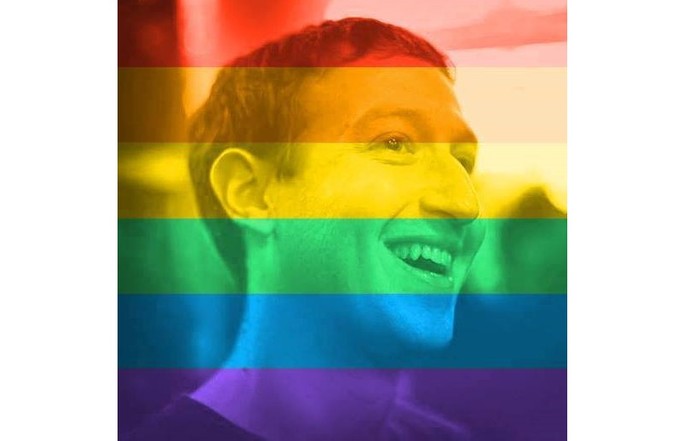 Mark Zuckerberg tamb?m entrou na onda e colocou a foto de perfil com o filtro arco-?ris (Foto: Divulga??o/Mark Zuckerberg)