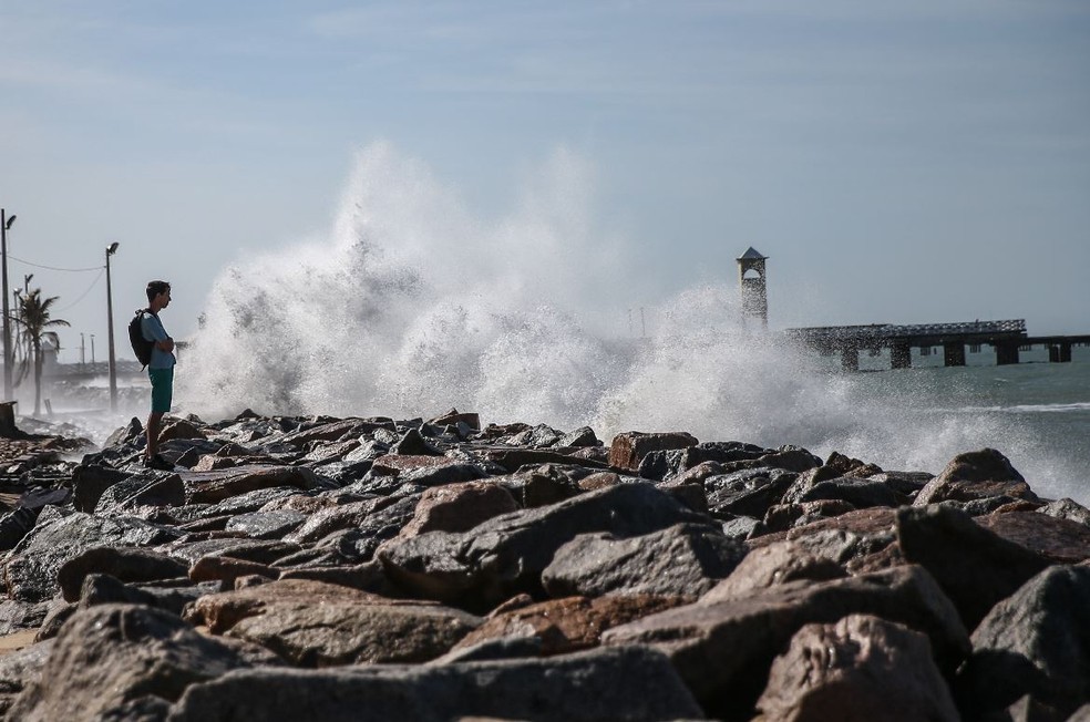 Marinha alerta para ventos fortes no litoral cearense. — Foto: Natinho Rodrigues/SVM