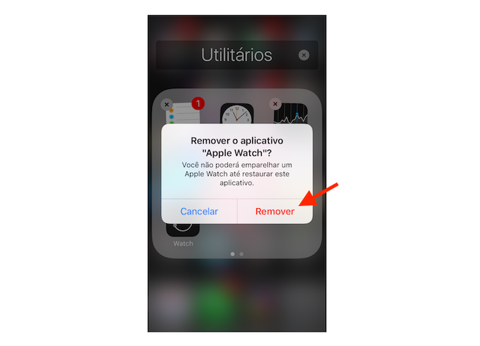 Remoção de um aplicativo nativo do iOS 10 (Foto: Reprodução/Marvin Costa)