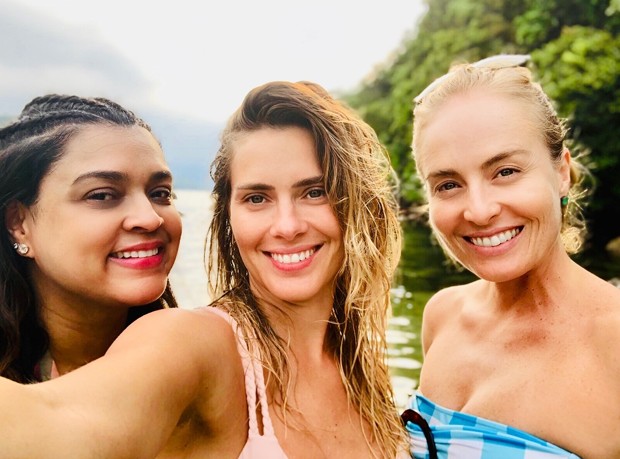Preta Gil, Carolina Dieckmann e Angélica (Foto: Reprodução Instagram)