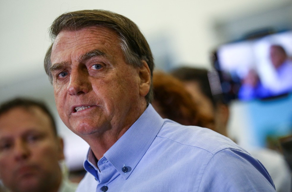 O presidente Jair Bolsonaro durante evento em campanha em São José dos Campos, no interior de SP — Foto: Carla Carniel/Reuters