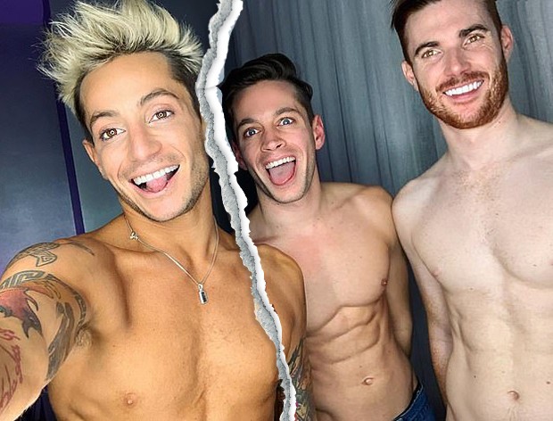 Frankie Grande, Daniel Sinasohn e Mike Pophis  (Foto: Reprodução/Instagram)
