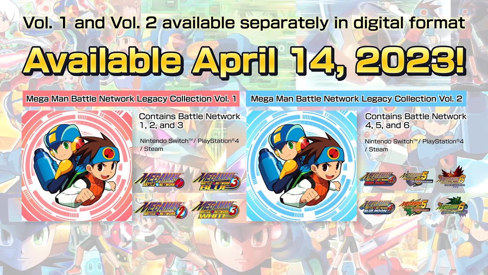 Mega Man Battle Network Legacy Collection disponível no dia 14 de abril — Foto: Reprodição/Official Capcom Europe