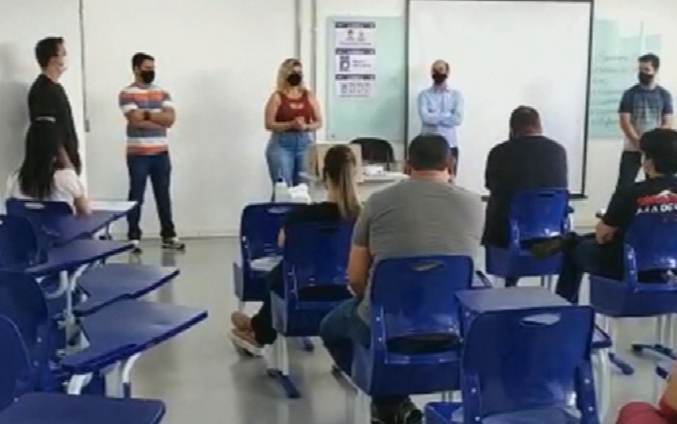 Polícia anuncia prisão de estudantes suspeitos de fraude para cursar medicina em Rio Verde — Foto: Reprodução/TV Anhanguera