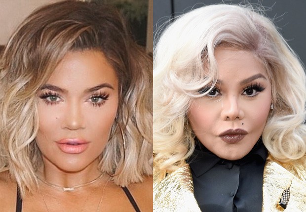 Khloé Kardashian foi comparada com Lil Kim (Foto: Reprodução e Getty Images)