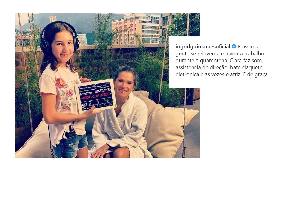 Ingrid Guimarães ganhou a colaboração da filha, Clara, nas gravações do 'Além da conta', do GNT