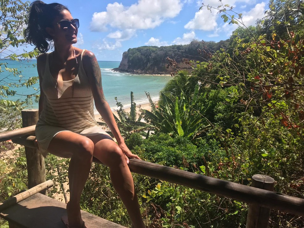 Tessália, do BBB10, curte dias de férias no Brasil com viagem pelo Nordeste — Foto: Arquivo pessoal 