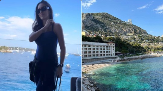 Bruna Biancardi mostra viagem de helicóptero para Monaco