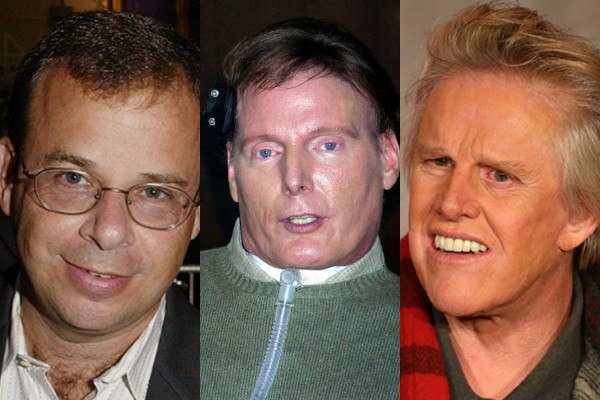 Rick Moranis, Christopher Reeve e Gary Busey (Foto: Getty Images)
