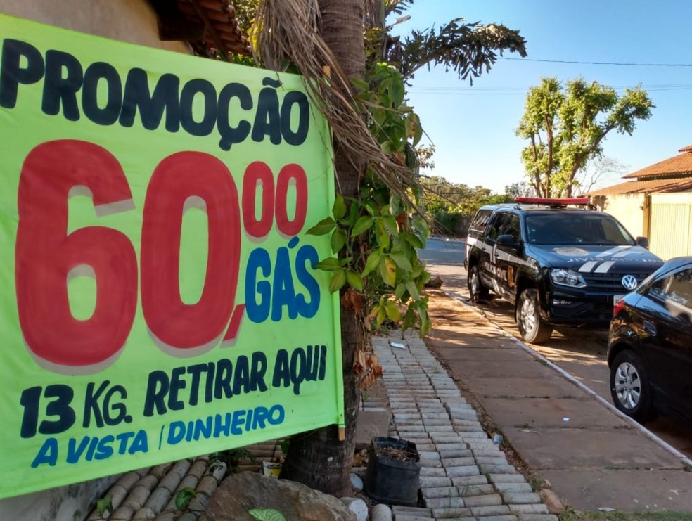 Polícia identifica três distribuidoras que vendiam gás clandestino, em Goiânia — Foto: Divulgação/Polícia Civil