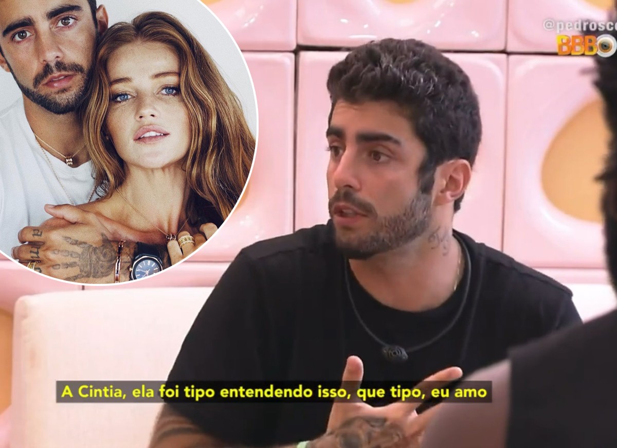 Pedro Scooby exalta Cintia Dicker em conversa com Linn da Quebrada (Foto: Reprodução / Instagram e TV Globo)