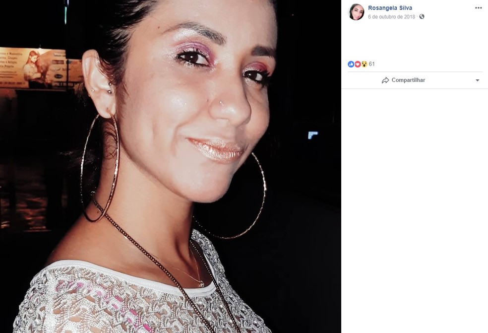 Rosângela da Silva, de 32 anos, foi encontrada morta na quinta-feira (7) — Foto: Facebook/Reprodução