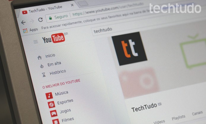 YouTube - TT - Home (Foto: Gabrielle Lancellotti/TechTudo) YouTube - TT - Home (Foto: Gabrielle Lancellotti/TechTudo)