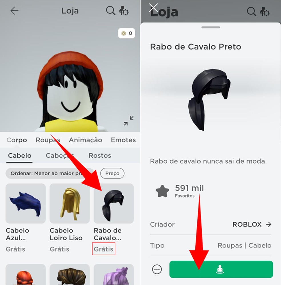 Como Conseguir Cabelo De Graca No Roblox Plataformas Online Techtudo - como comprar roupas do roblox sem pagar robux