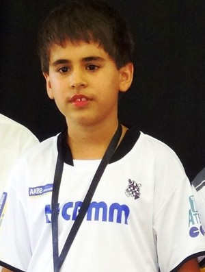 Vitor, enxadrista de Araxá durante Campeonato Brasileiro (Foto: Arquivo Pessoal)