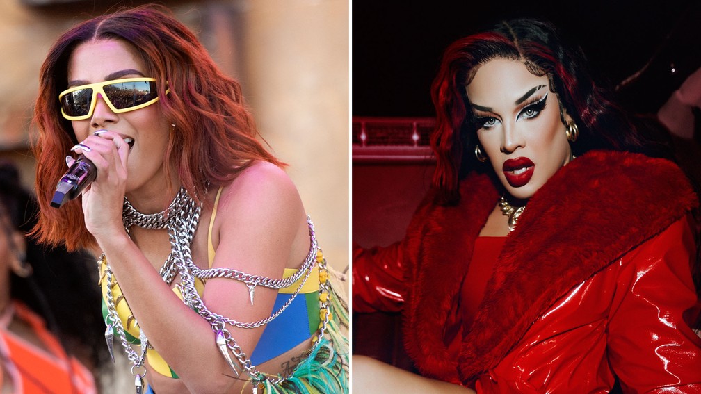 Prêmio Multishow 2022 divulga lista de indicados; Anitta e Glória Groove lideram  — Foto: Valerie Macon / AFP; Rodolfo Magalhães/Divulgação