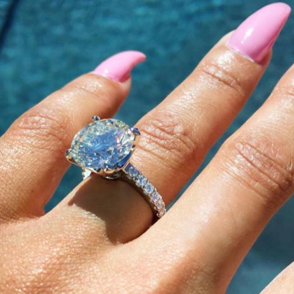 O anel de noivado de Blac Chyna (Foto: Instagram)