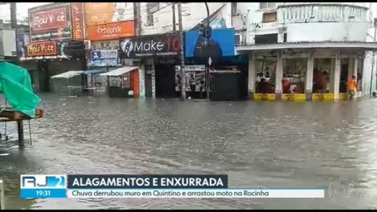 Temporal causa alagamentos e transtornos no Rio