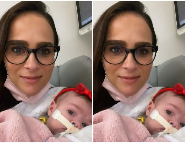 Letícia Cazarré com Maria Guilhermina (Foto: Reprodução/Instagram)