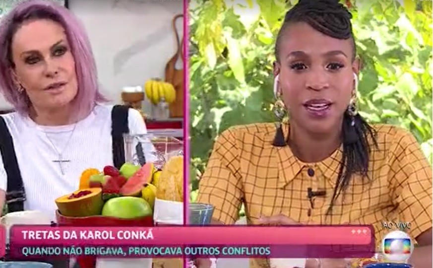 Ana Maria Braga conversa com Karol Conká (Foto: TV Globo)