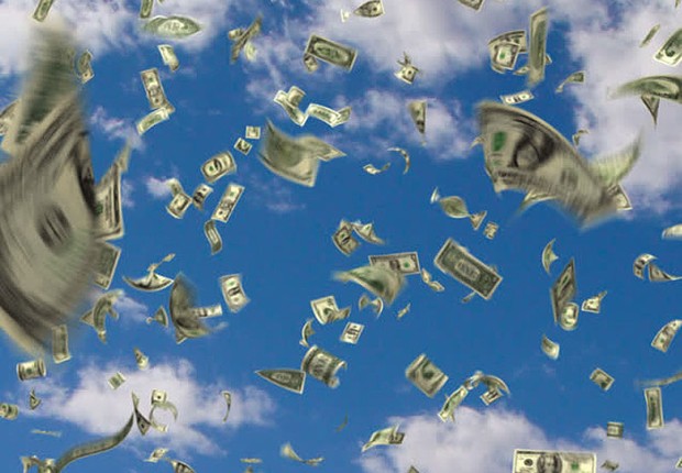 Chuva de dinheiro ; ficar rico ; dinheiro não cai do céu ; ficar milionário ; carreira ;  (Foto: Shutterstock)