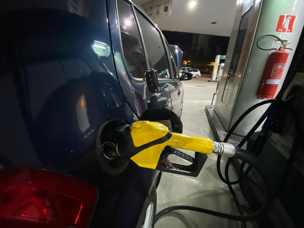 Posto de gasolina, combustível, Natal — Foto: Augusto César Gomes