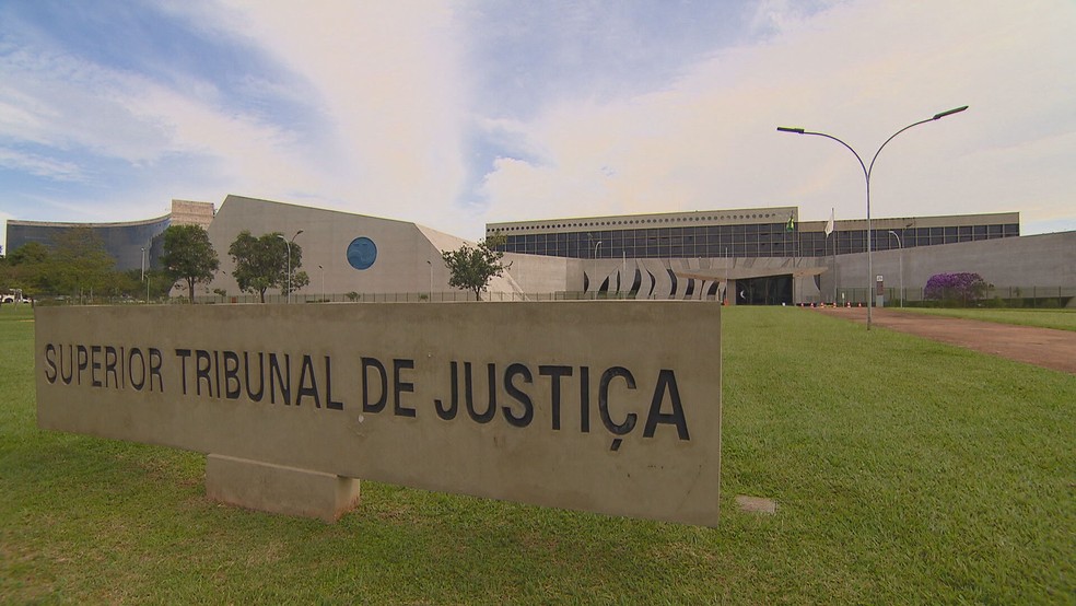 Prédio do Superior Tribunal de Justiça (STJ), em Brasília, em imagem de arquivo — Foto: TV Globo/Reprodução 