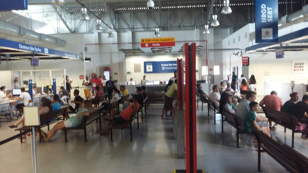Poupatempo em São Carlos — Foto: Arquivo Pessoal