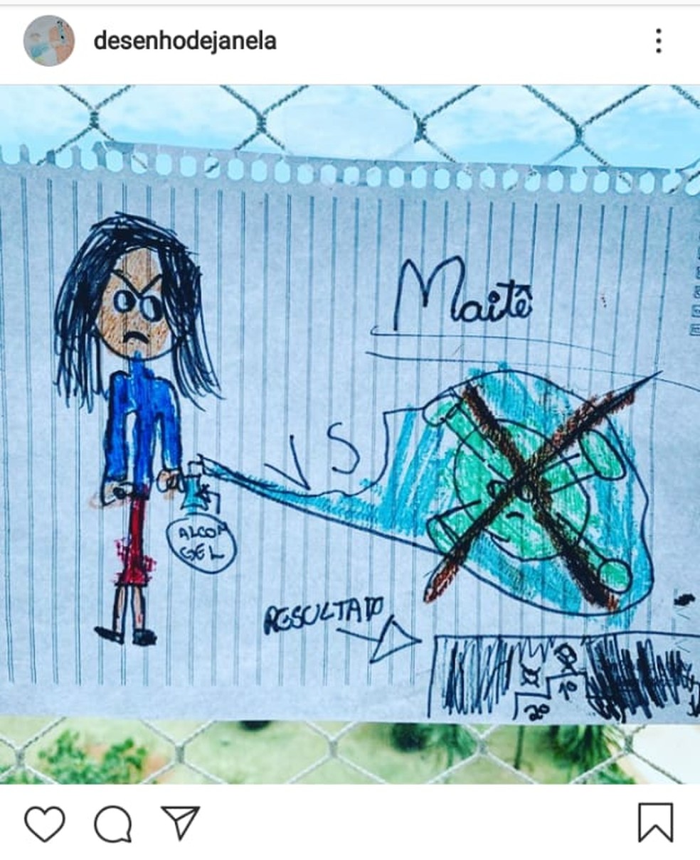 Criancas Usam Desenhos E Retratam A Epidemia De Coronavirus Esperanca Educacao G1