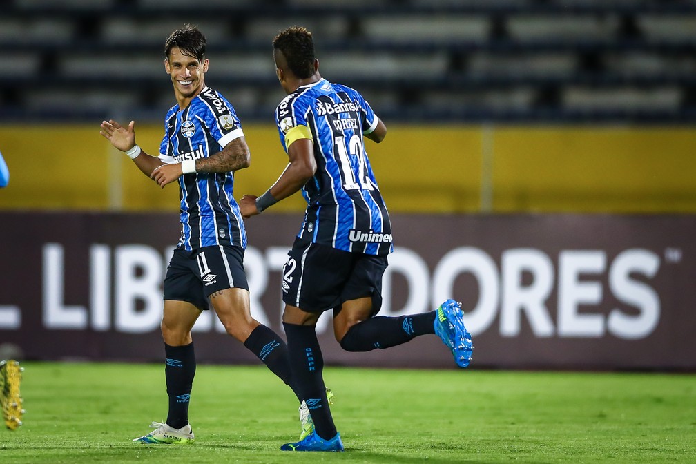 Ferreira liderou o Grêmio em classificação à próxima fase da Libertadores — Foto: Lucas Uebel/DVG/Grêmio