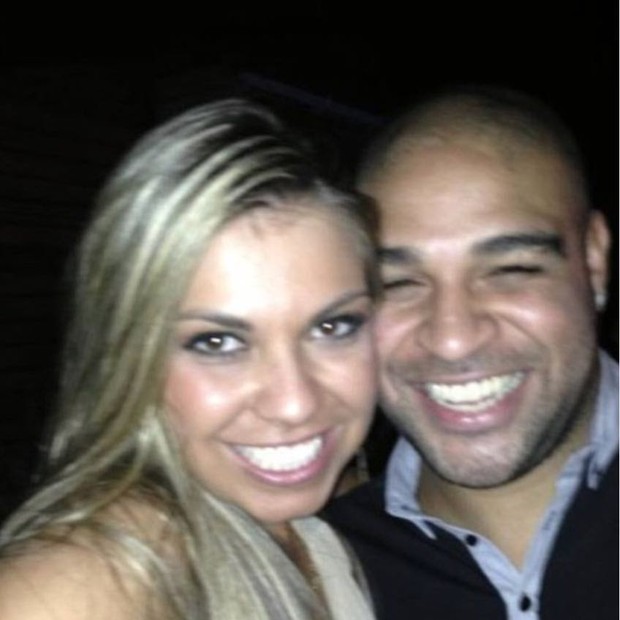 Bruna Corrêa e Adriano em foto que gerou boato de relacionamento (Foto: reprodução)