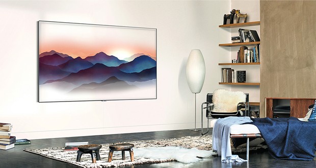 Televisão que imita texturas da parede é novidade da Samsung (Foto: Divulgação)