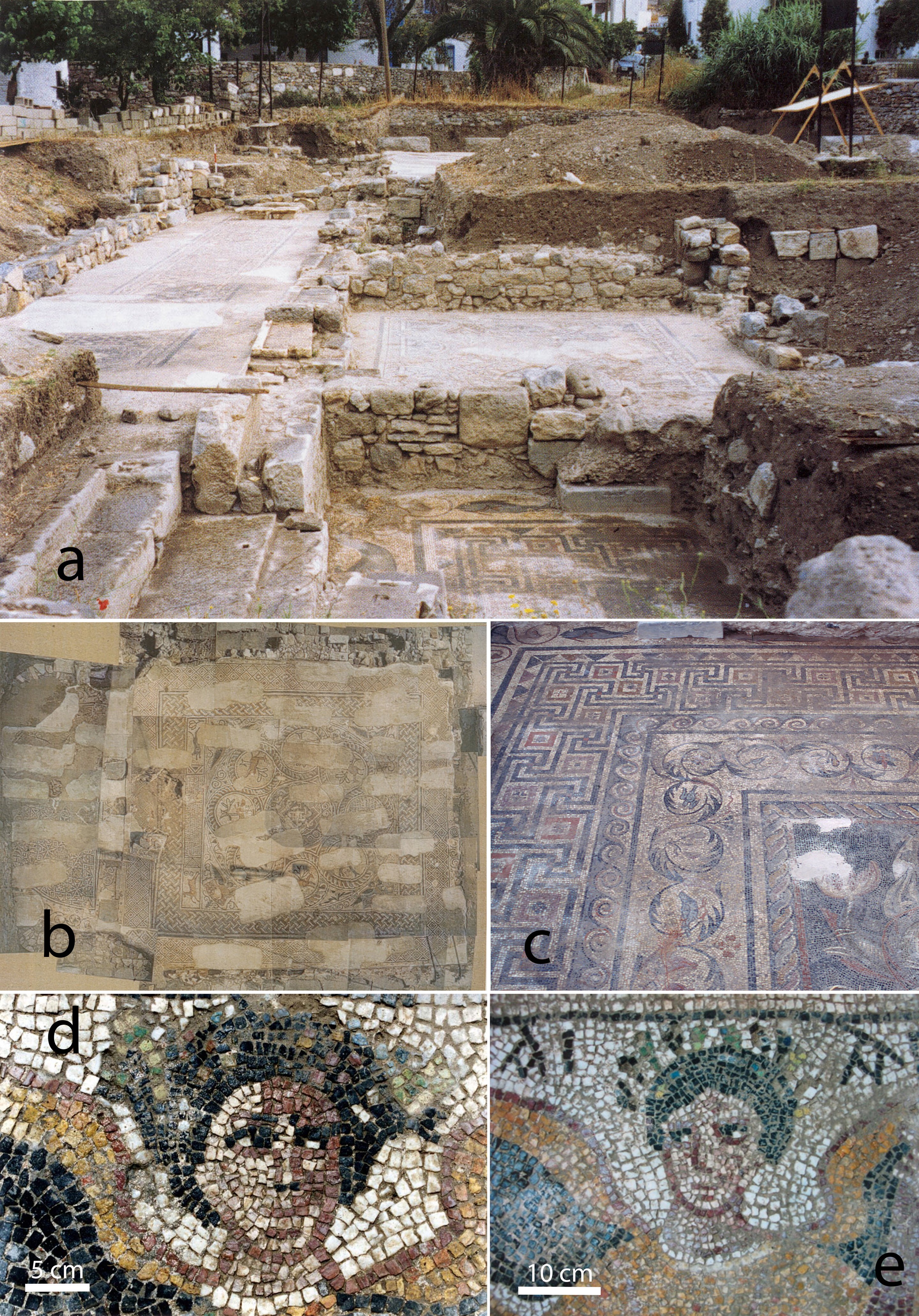 Escavação e pavimentos em mosaico  (Foto: Reprodução/University of Southern Denmark)