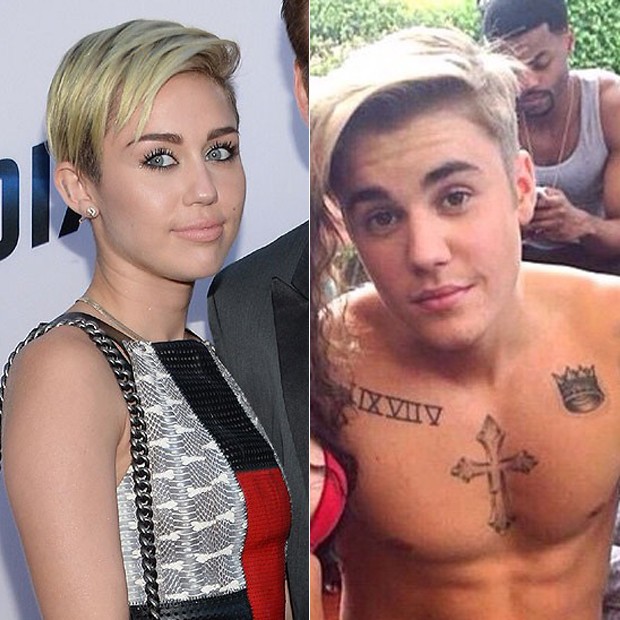 Miley e Justin (Foto: Instagram / Reprodução)