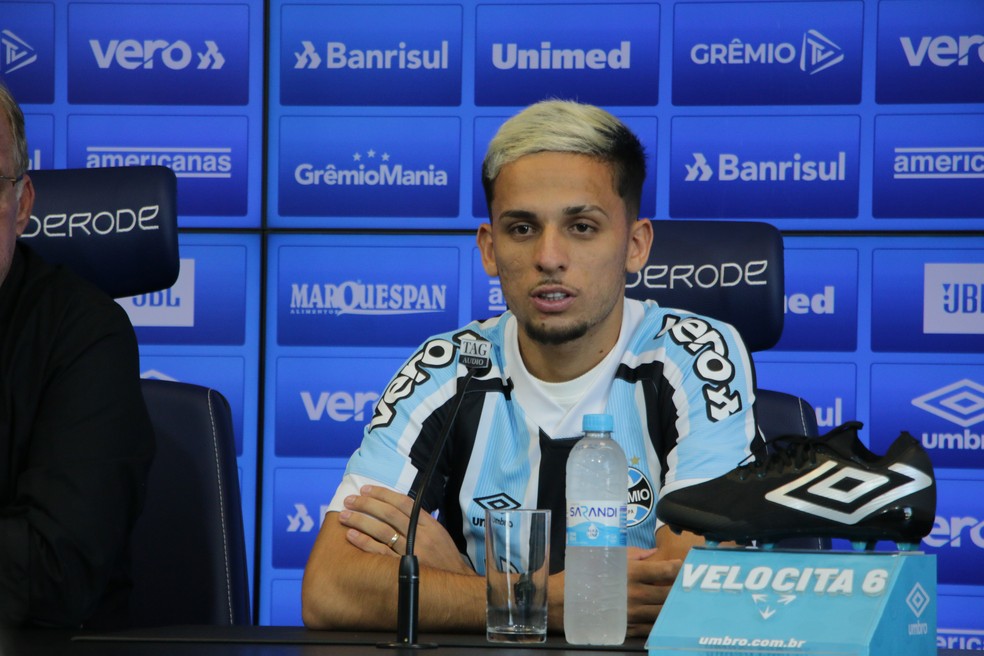 Gabriel Teixeira, reforço do Grêmio — Foto: Eduardo Moura