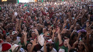Multidão comemora o primeiro título da Grande Rio como campeã do carnaval do Rio de JaneiroBrenno Carvalho/Agência O Globo