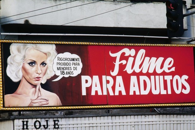 Cartaz em cinema paulistano (sem data)  (Foto: Divulgação)