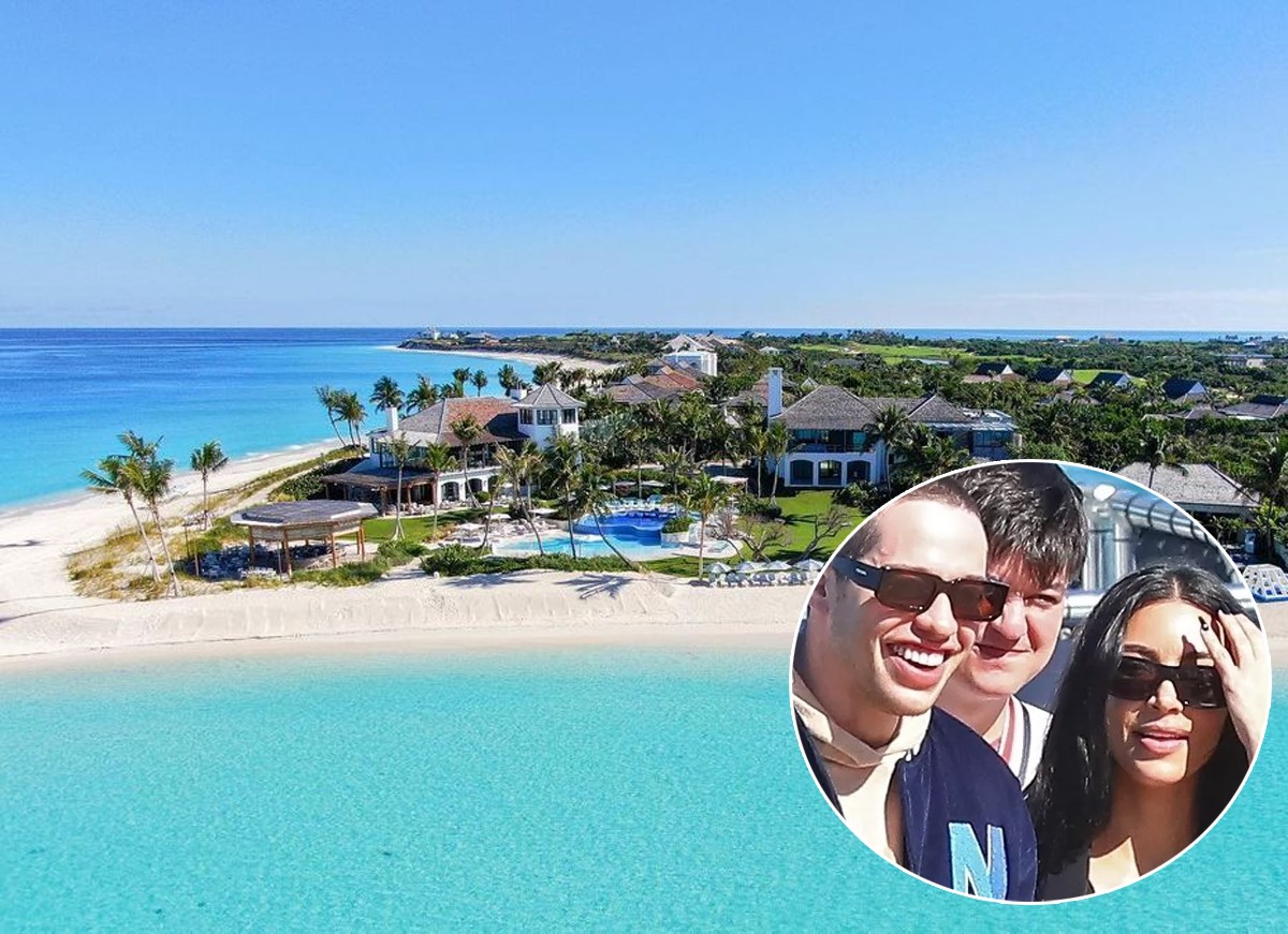 Kim e Pete Davidson estão curtindo férias em condomínio privado nas Bahamas com casas que valem US$ 19,9 milhões (Foto: Baker's Bay Golf & Ocean Club e The Grosby Group)