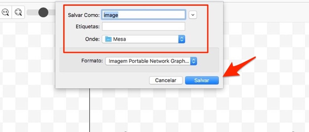Ação para baixar uma imagem com fundo editada pelo serviço online PhotoScissors Online — Foto: Reprodução/Marvin Costa