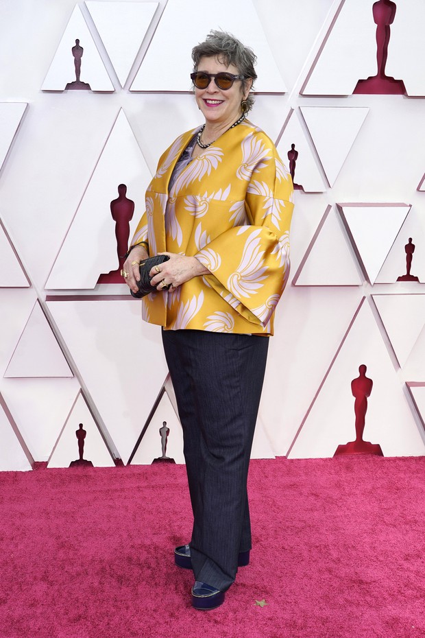 LOS ANGELES, CALIFORNIA – APRIL 25: Elizabeth Keenan attends the 93rd Annual Academy Awards at Union Station on April 25, 2021 in Los Angeles, California. (Photo by Chris Pizzelo-Pool/Getty Images) (Foto: Getty Images)