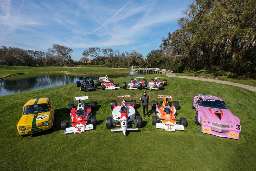 Concurso de Elegância da Ilha de Amélia, nos EUA, reuniu diversos carros marcantes da carreira de Emerson Fittipaldi (Foto: Deremer Studios LLC)