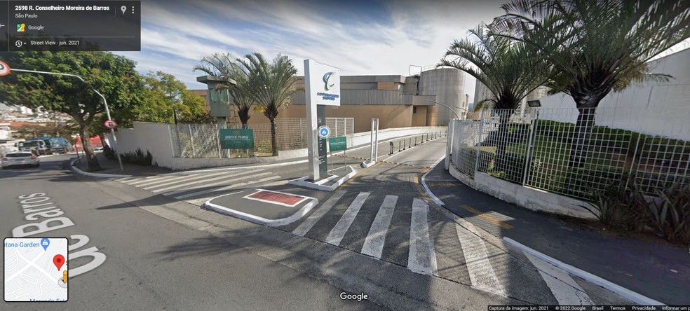 Santana Parque Shopping afastou segurança acusado de agredir adolescente — Foto: Reprodução/Google Maps