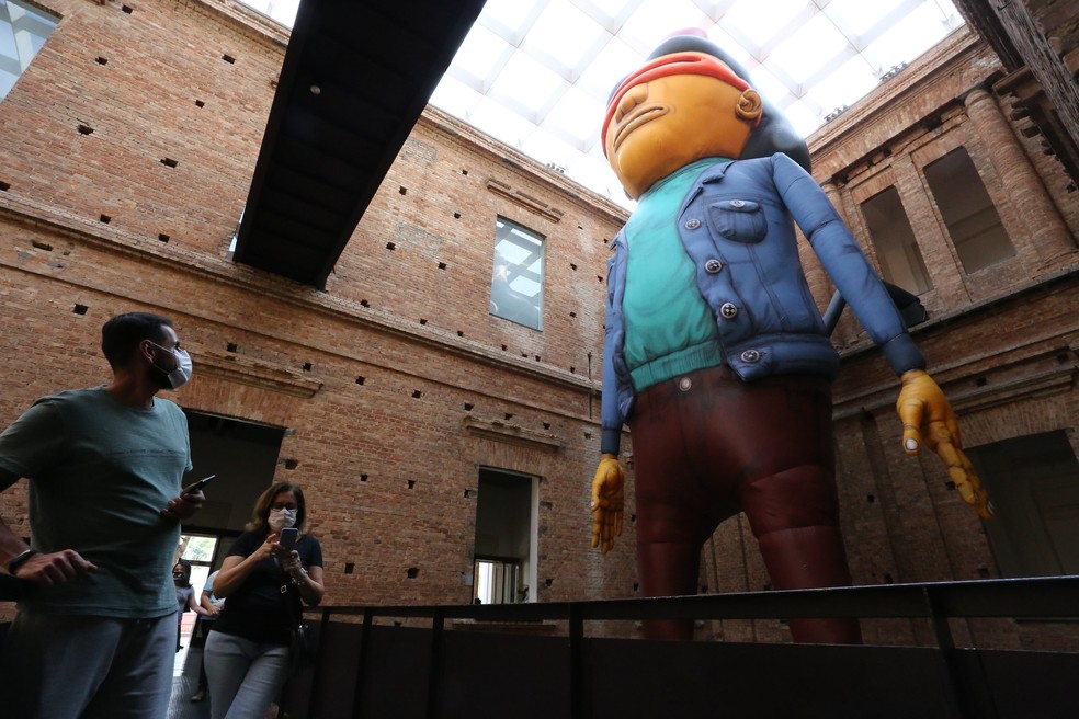Exposição "OsGemeos" na Pinacoteca de São Paulo, em foto de outubro de 2020. — Foto: Divulgação/Governo de São Paulo
