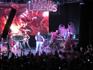 Evento reuniu fãs para o lançamento brasileiro de 'League of Legends' (Foto: Gustavo Petró/G1)