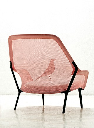 Cadeira slow, de tecido tramado, para a Vitra (Foto: Xavier Delory)