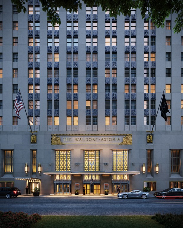 O Waldorf Astoria, em Nova York (Foto: Divulgação)