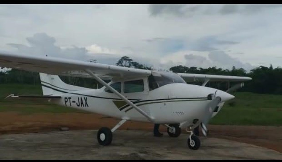 Ladrões furtam avião e 3 mil litros de combustível de aeroporto em Matupá (MT) — Foto: Polícia Civil de Mato Grosso