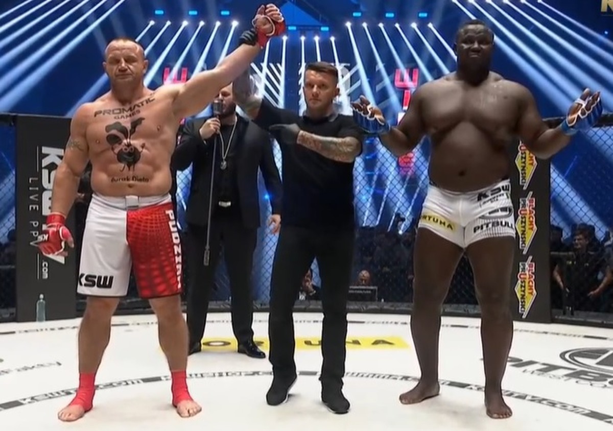 KSW 64 "Homem Mais Forte do Mundo" nocauteia gigante em 18s combate ge