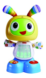 Beatbo é um robô que dança, toca músicas e acende luzes. Da Fisher-Price, R$399,99. (Foto: Guto Seixas) 